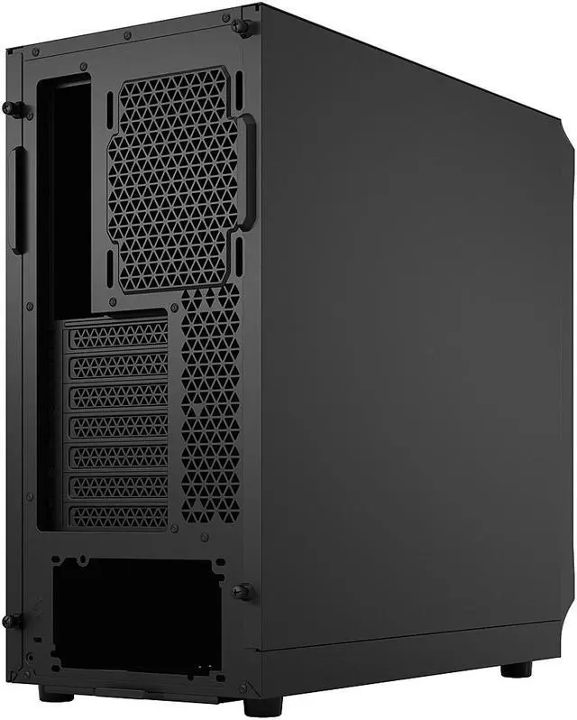 Alt view image 9 of 12 - Fractal Design Focus 2 Black ATX mATX Mini ITX Solid Mid Tower Computer Case