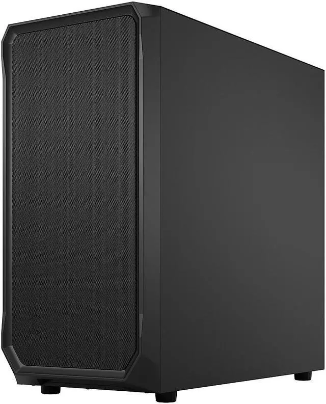 Alt view image 4 of 12 - Fractal Design Focus 2 Black ATX mATX Mini ITX Solid Mid Tower Computer Case