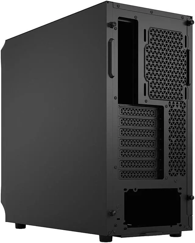 Alt view image 11 of 12 - Fractal Design Focus 2 Black ATX mATX Mini ITX Solid Mid Tower Computer Case
