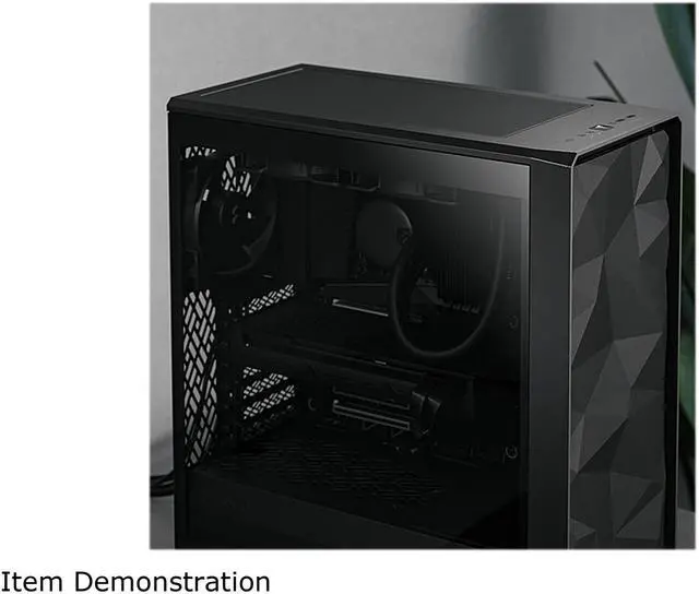 Alt view image 13 of 17 - Fractal Design Meshify 2 Compact Lite Black TG High-Airflow Light Tinted Tempered Glass Window PC ATX Mid Tower Computer Case