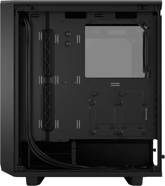 Alt view image 4 of 17 - Fractal Design Meshify 2 Compact Lite Black TG High-Airflow Light Tinted Tempered Glass Window PC ATX Mid Tower Computer Case