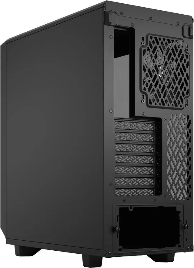 Alt view image 12 of 17 - Fractal Design Meshify 2 Compact Lite Black TG High-Airflow Light Tinted Tempered Glass Window PC ATX Mid Tower Computer Case