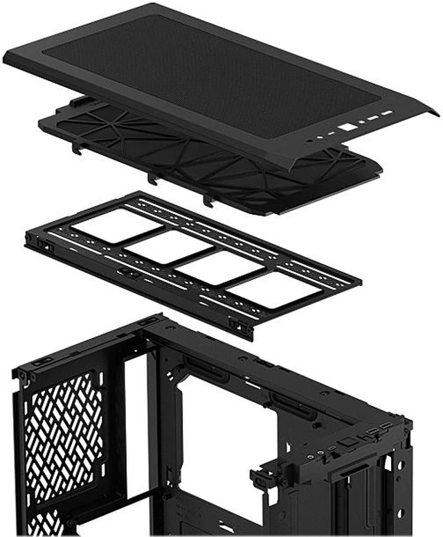 Open Box: Fractal Design Meshify 2 Compact RGB Black TG High-Airflow ...