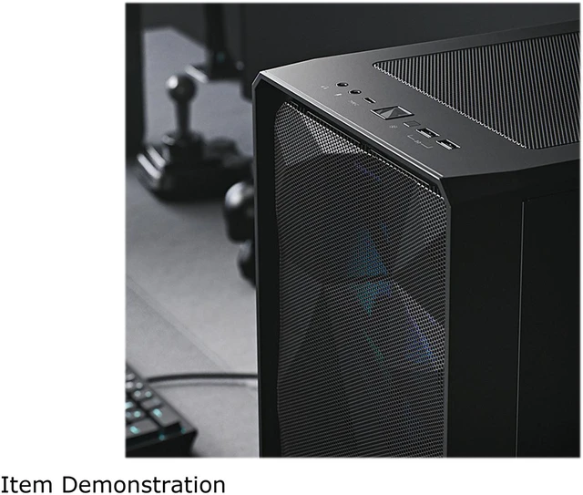 Open Box: Fractal Design Meshify 2 Compact RGB Black TG High-Airflow ...