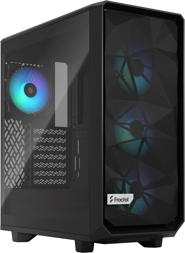 Open Box: Fractal Design Meshify 2 Compact RGB Black TG High-Airflow ...