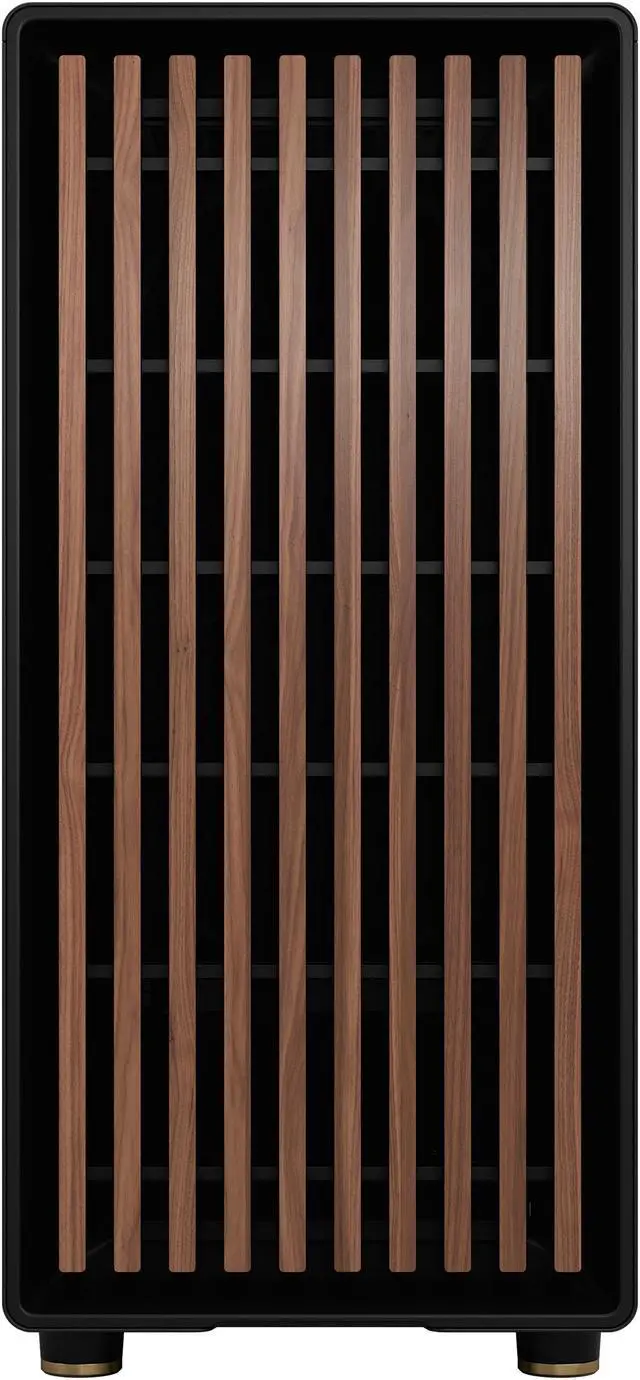 Alt view image 9 of 20 - Fractal Design North ATX mATX Mid Tower PC Case - Charcoal Black Chassis with Walnut Front and Mesh Side Panel