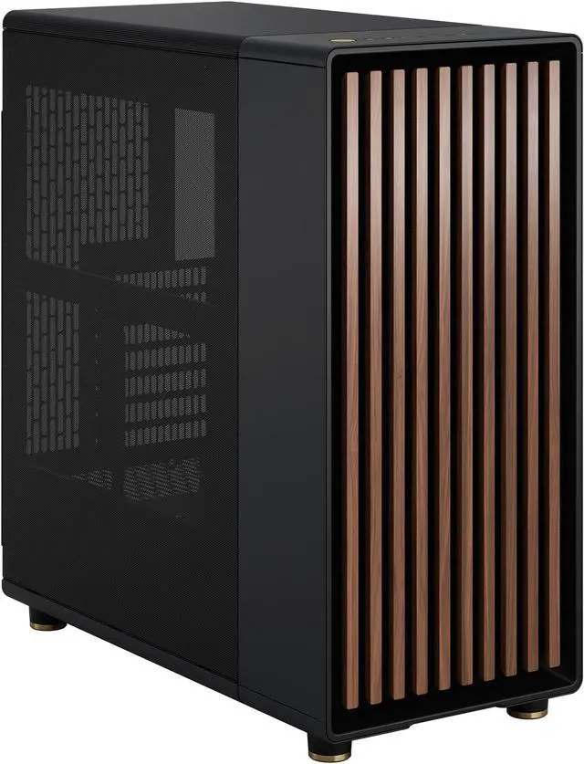 Alt view image 11 of 20 - Fractal Design North ATX mATX Mid Tower PC Case - Charcoal Black Chassis with Walnut Front and Mesh Side Panel