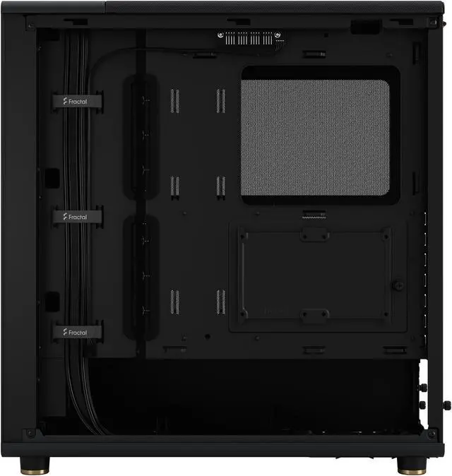 Alt view image 15 of 20 - Fractal Design North ATX mATX Mid Tower PC Case - Charcoal Black Chassis with Walnut Front and Mesh Side Panel