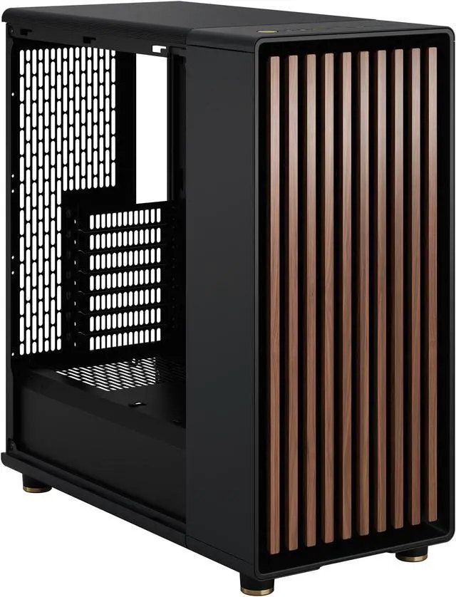 Alt view image 16 of 20 - Fractal Design North ATX mATX Mid Tower PC Case - Charcoal Black Chassis with Walnut Front and Mesh Side Panel