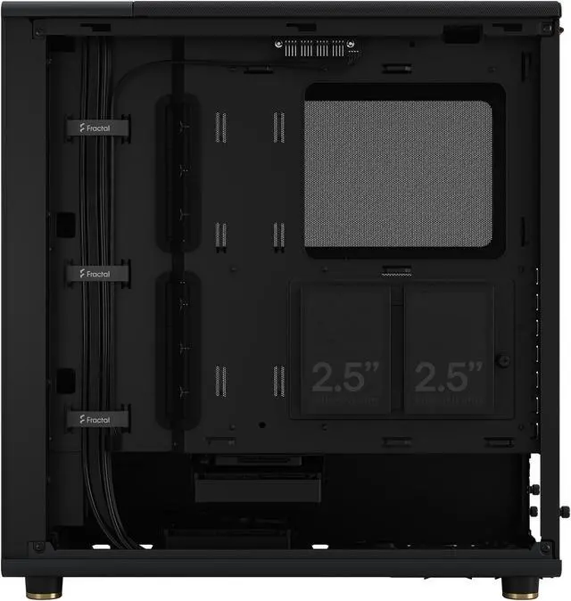Alt view image 19 of 20 - Fractal Design North ATX mATX Mid Tower PC Case - Charcoal Black Chassis with Walnut Front and Mesh Side Panel