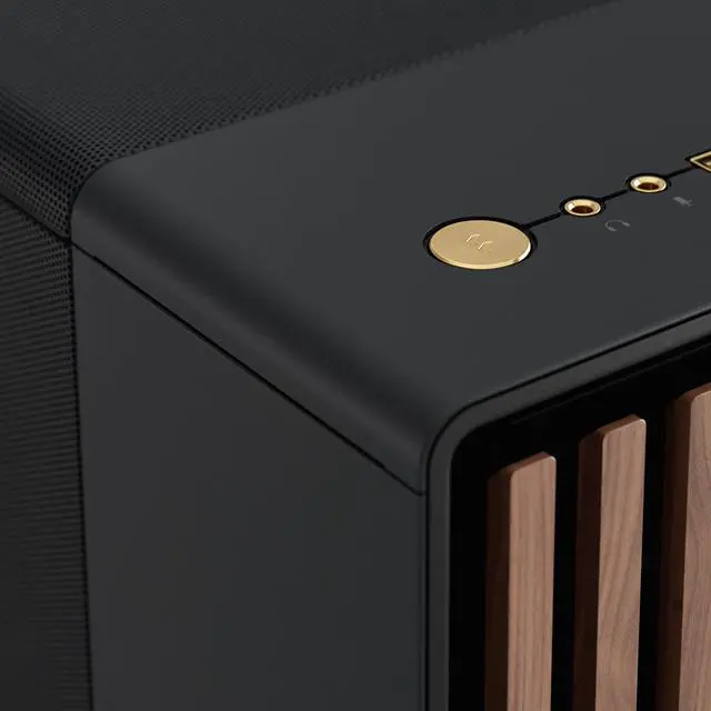 Alt view image 21 of 20 - Fractal Design North ATX mATX Mid Tower PC Case - Charcoal Black Chassis with Walnut Front and Mesh Side Panel