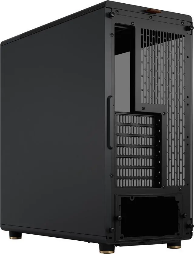 Alt view image 6 of 20 - Fractal Design North ATX mATX Mid Tower PC Case - North Charcoal Black with Walnut Front and Dark Tinted TG Side Panel