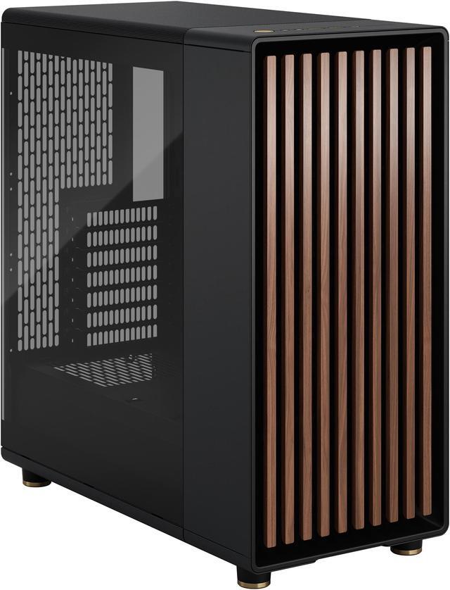 Alt view image 11 of 20 - Fractal Design North ATX mATX Mid Tower PC Case - North Charcoal Black with Walnut Front and Dark Tinted TG Side Panel