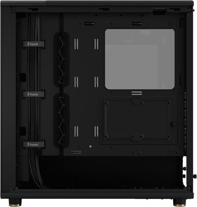 Alt view image 15 of 20 - Fractal Design North ATX mATX Mid Tower PC Case - North Charcoal Black with Walnut Front and Dark Tinted TG Side Panel