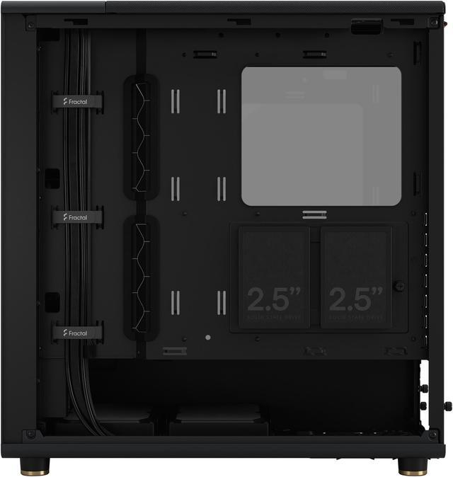 Alt view image 18 of 20 - Fractal Design North ATX mATX Mid Tower PC Case - North Charcoal Black with Walnut Front and Dark Tinted TG Side Panel