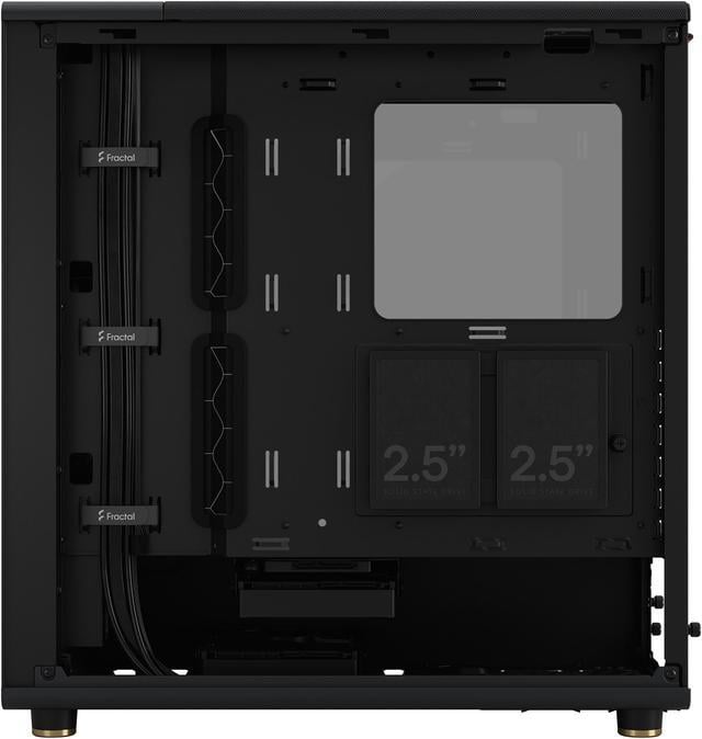 Alt view image 19 of 20 - Fractal Design North ATX mATX Mid Tower PC Case - North Charcoal Black with Walnut Front and Dark Tinted TG Side Panel