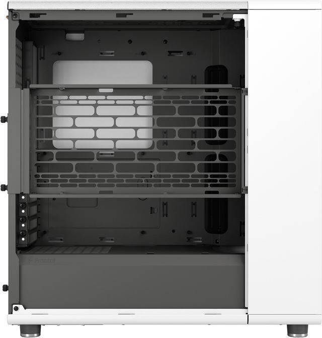 Alt view image 14 of 20 - Fractal Design North ATX mATX Mid Tower PC Case - Chalk White Chassis with Oak Front and Mesh Side Panel