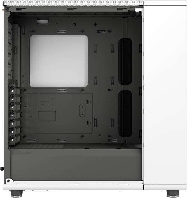 Alt view image 15 of 20 - Fractal Design North ATX mATX Mid Tower PC Case - Chalk White Chassis with Oak Front and Mesh Side Panel