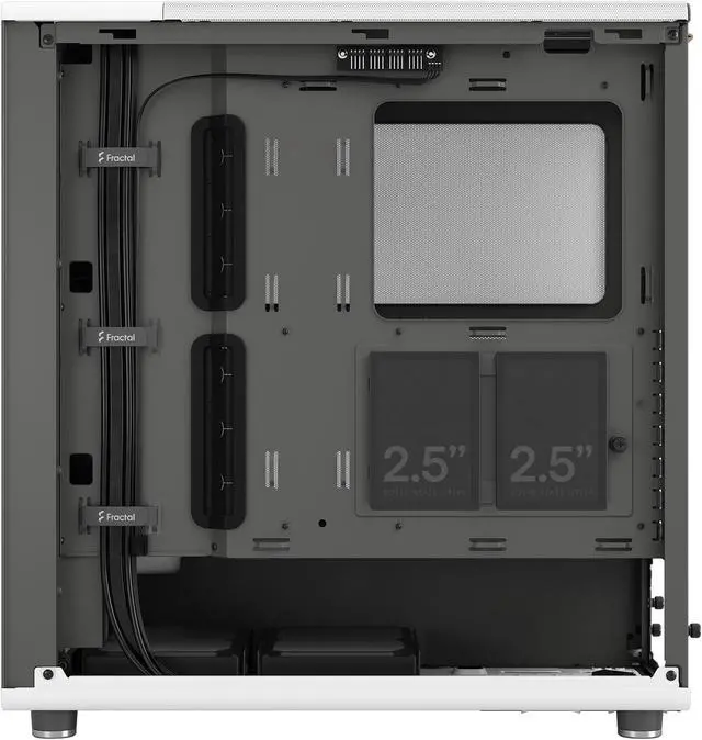 Alt view image 19 of 20 - Fractal Design North ATX mATX Mid Tower PC Case - Chalk White Chassis with Oak Front and Mesh Side Panel
