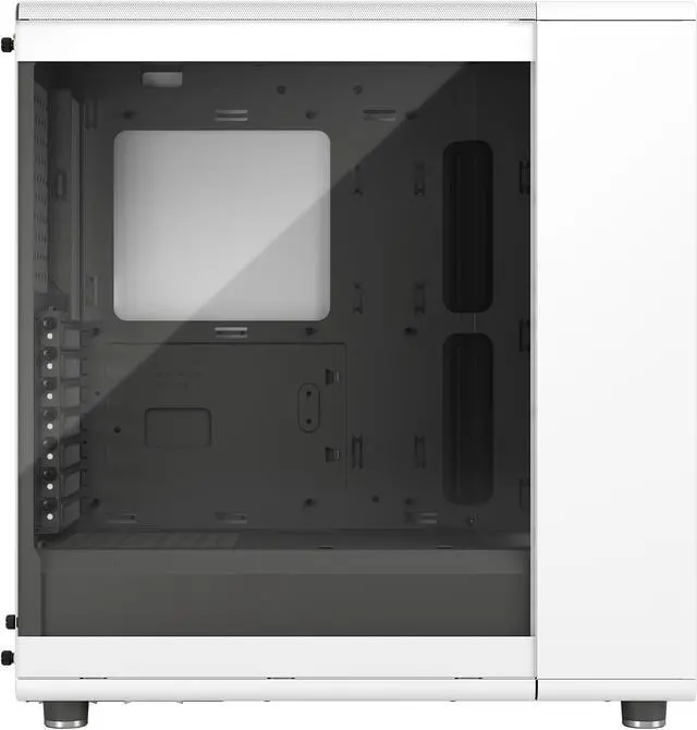 Alt view image 3 of 20 - Fractal Design North ATX mATX Mid Tower PC Case - North Chalk White with Oak Front and Clear TG Side Panel