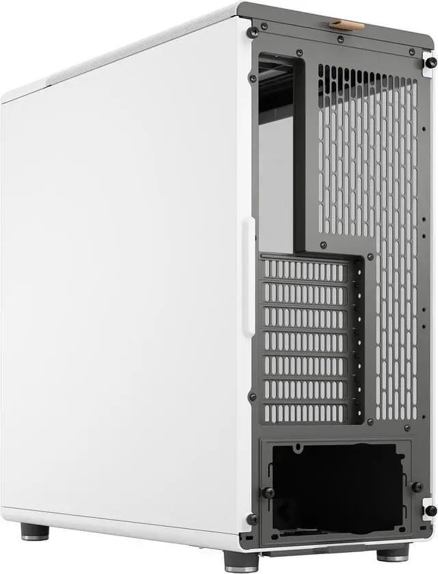 Alt view image 6 of 20 - Fractal Design North ATX mATX Mid Tower PC Case - North Chalk White with Oak Front and Clear TG Side Panel