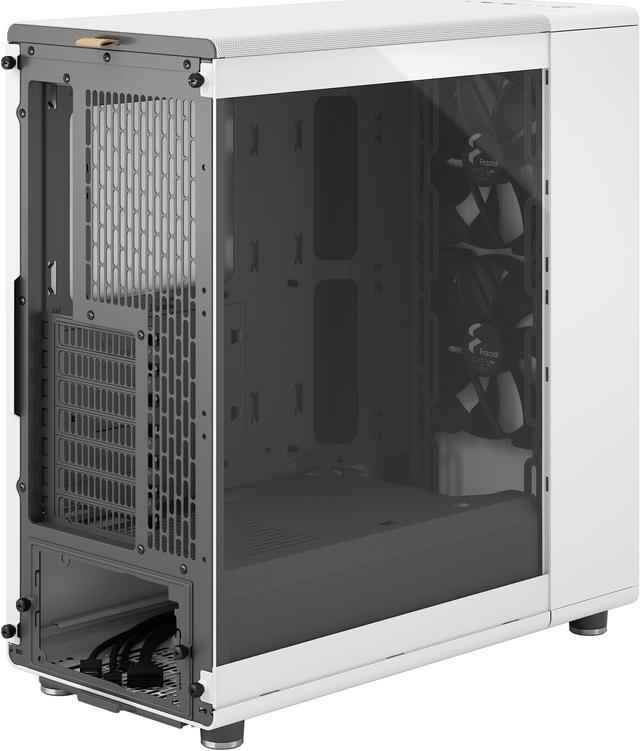 Alt view image 12 of 20 - Fractal Design North ATX mATX Mid Tower PC Case - North Chalk White with Oak Front and Clear TG Side Panel