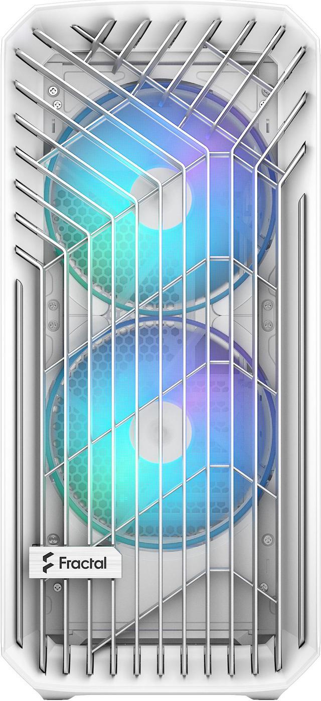 Alt view image 6 of 20 - Fractal Design Torrent RGB White E-ATX Tempered Glass Window High-Airflow Mid Tower Computer Case