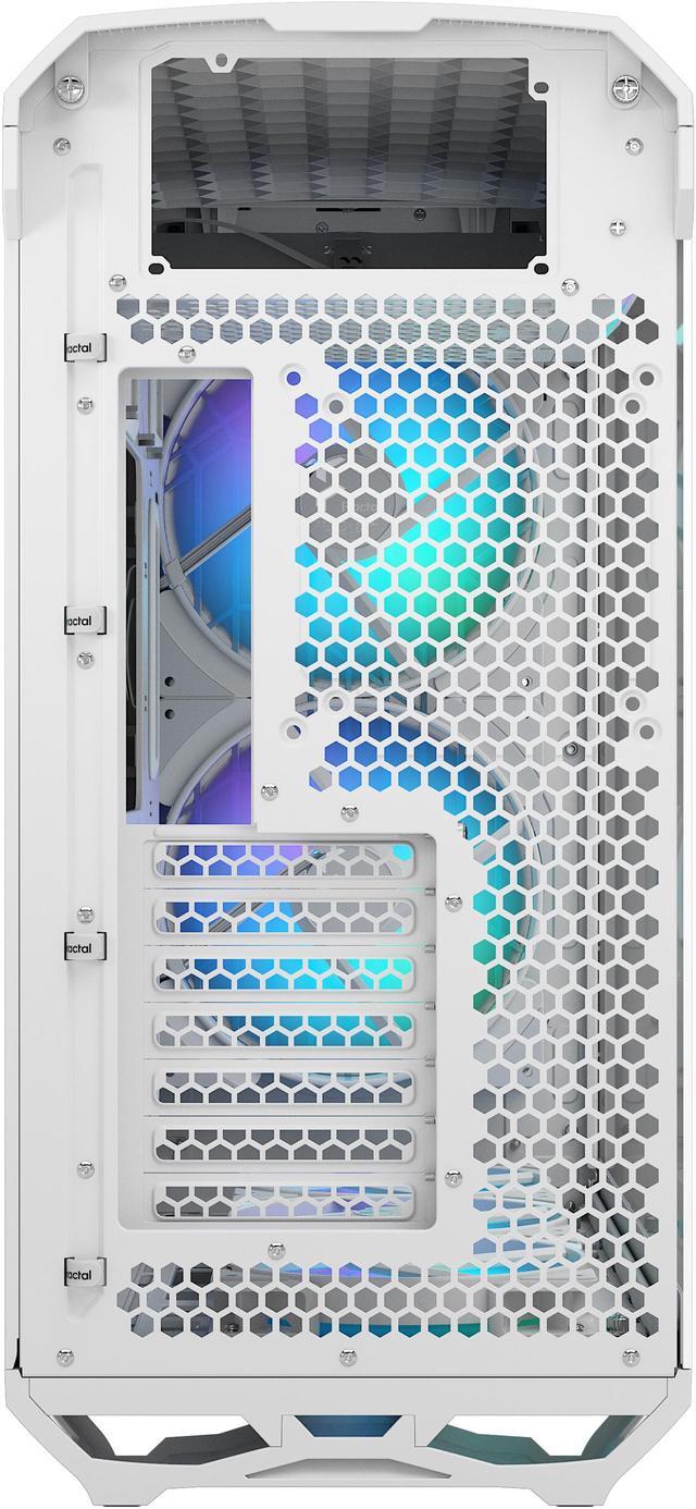 Alt view image 7 of 20 - Fractal Design Torrent RGB White E-ATX Tempered Glass Window High-Airflow Mid Tower Computer Case