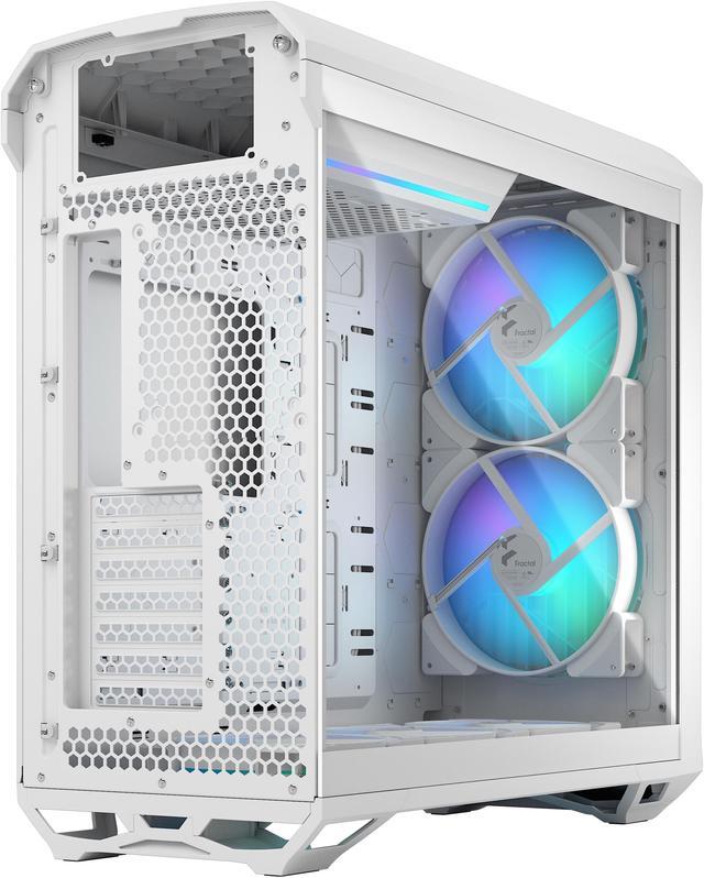 Alt view image 9 of 20 - Fractal Design Torrent RGB White E-ATX Tempered Glass Window High-Airflow Mid Tower Computer Case