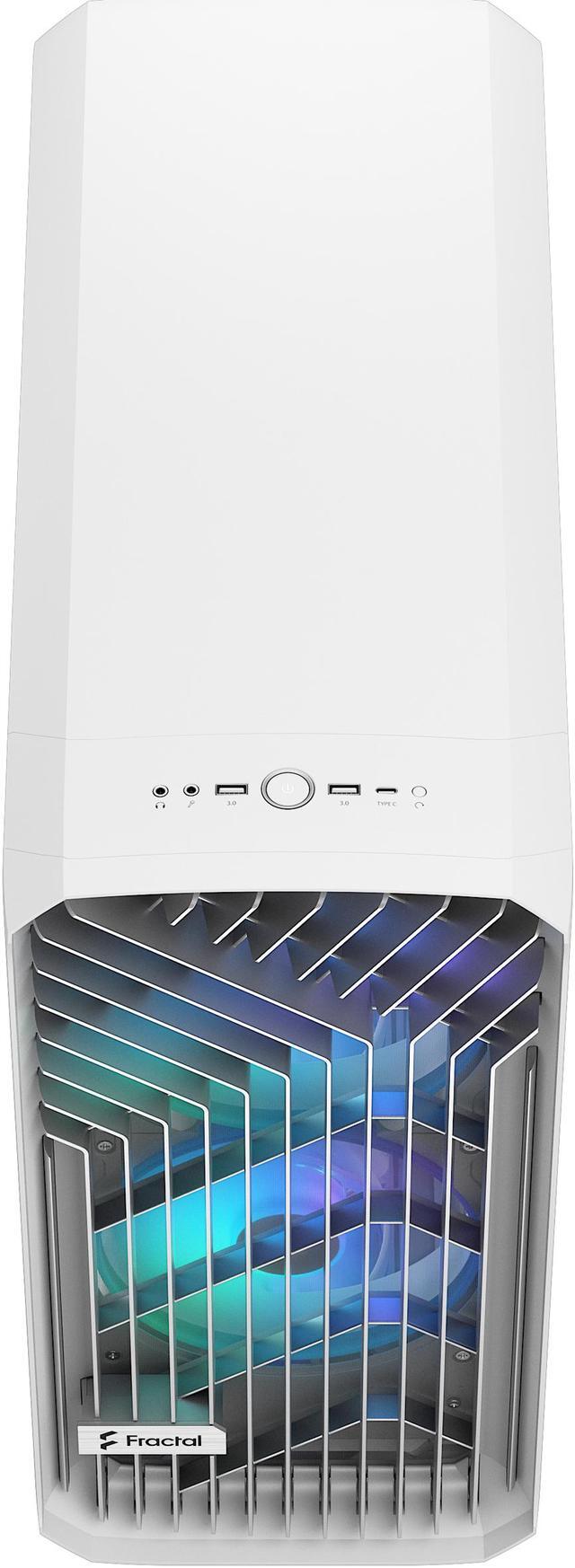 Alt view image 11 of 20 - Fractal Design Torrent RGB White E-ATX Tempered Glass Window High-Airflow Mid Tower Computer Case