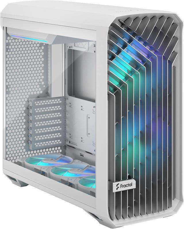 Alt view image 13 of 20 - Fractal Design Torrent RGB White E-ATX Tempered Glass Window High-Airflow Mid Tower Computer Case