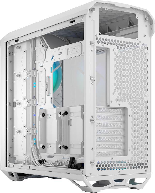 Alt view image 17 of 20 - Fractal Design Torrent RGB White E-ATX Tempered Glass Window High-Airflow Mid Tower Computer Case