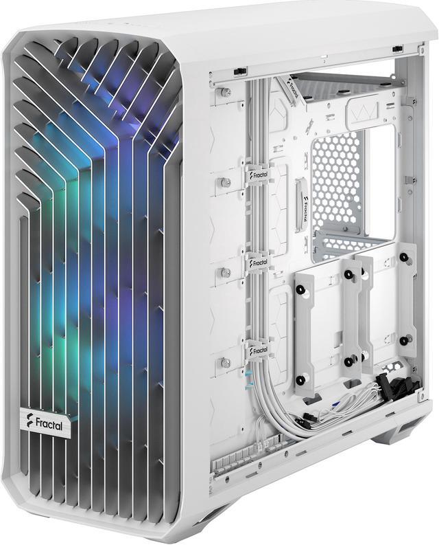 Alt view image 19 of 20 - Fractal Design Torrent RGB White E-ATX Tempered Glass Window High-Airflow Mid Tower Computer Case