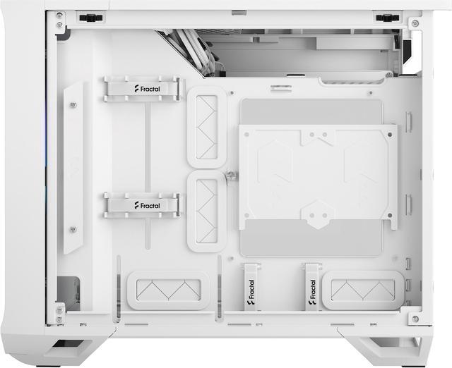 Alt view image 4 of 20 - Fractal Design Torrent Nano RGB White TG Clear Tint Tempered Glass High-Airflow Mini-ITX Computer Case