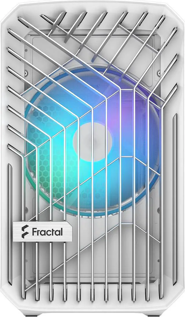 Alt view image 5 of 20 - Fractal Design Torrent Nano RGB White TG Clear Tint Tempered Glass High-Airflow Mini-ITX Computer Case