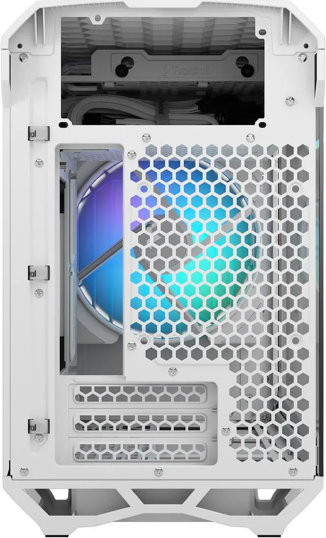 Alt view image 6 of 20 - Fractal Design Torrent Nano RGB White TG Clear Tint Tempered Glass High-Airflow Mini-ITX Computer Case