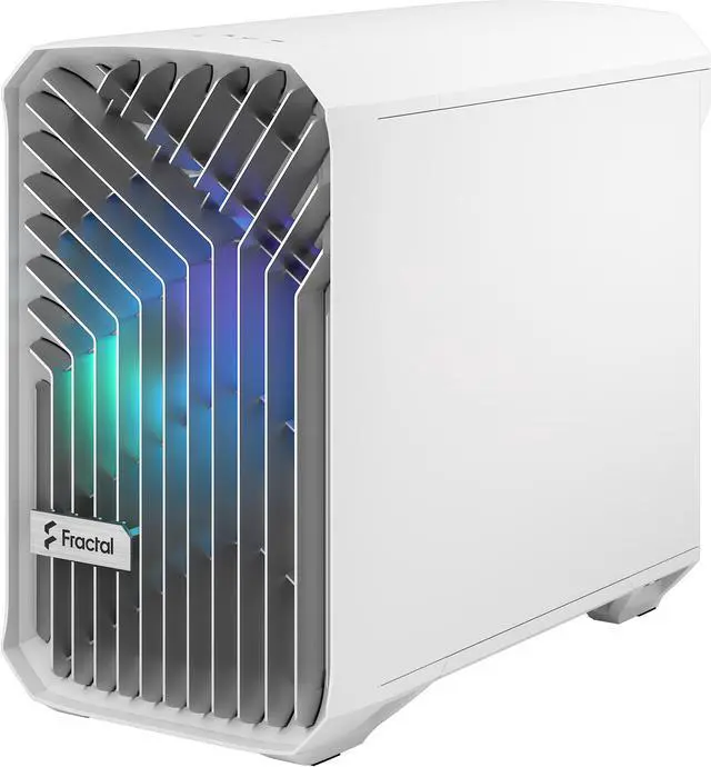 Alt view image 11 of 20 - Fractal Design Torrent Nano RGB White TG Clear Tint Tempered Glass High-Airflow Mini-ITX Computer Case