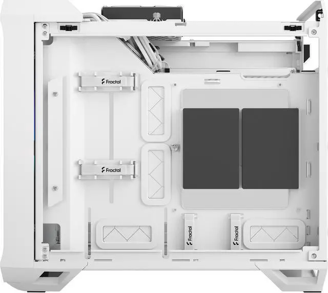 Alt view image 19 of 20 - Fractal Design Torrent Nano RGB White TG Clear Tint Tempered Glass High-Airflow Mini-ITX Computer Case