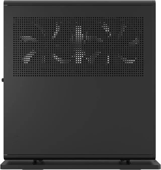 Alt view image 7 of 20 - Fractal Design Ridge Black Mini-ITX Slim Small Form Factor Console PC Case with PCIe 4.0 Riser