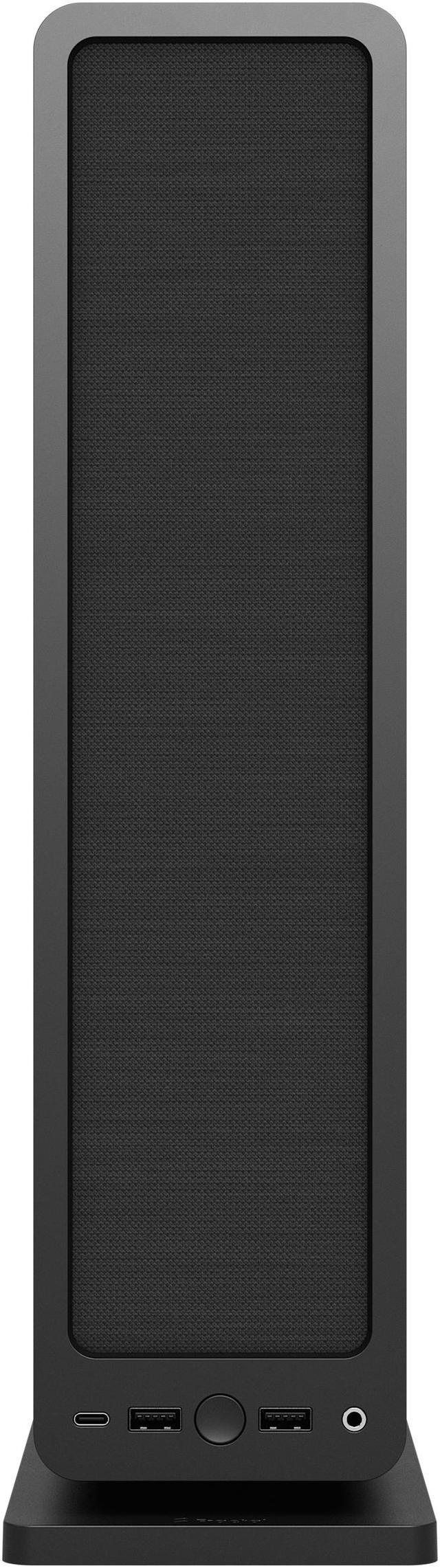 Alt view image 10 of 20 - Fractal Design Ridge Black Mini-ITX Slim Small Form Factor Console PC Case with PCIe 4.0 Riser