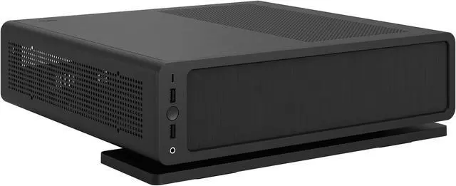 Alt view image 15 of 20 - Fractal Design Ridge Black Mini-ITX Slim Small Form Factor Console PC Case with PCIe 4.0 Riser