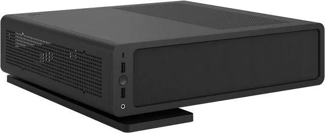 Alt view image 16 of 20 - Fractal Design Ridge Black Mini-ITX Slim Small Form Factor Console PC Case with PCIe 4.0 Riser