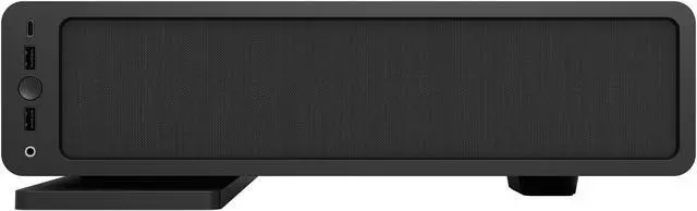 Alt view image 18 of 20 - Fractal Design Ridge Black Mini-ITX Slim Small Form Factor Console PC Case with PCIe 4.0 Riser