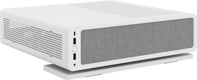 Alt view image 14 of 20 - Fractal Design Ridge White Mini-ITX Slim Small Form Factor Console PC Case with PCIe 4.0 Riser