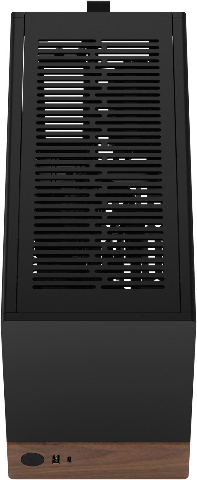 Alt view image 7 of 20 - Fractal Design Terra Graphite Mini-ITX Small Form Factor PC Case with PCIe 4.0 Riser