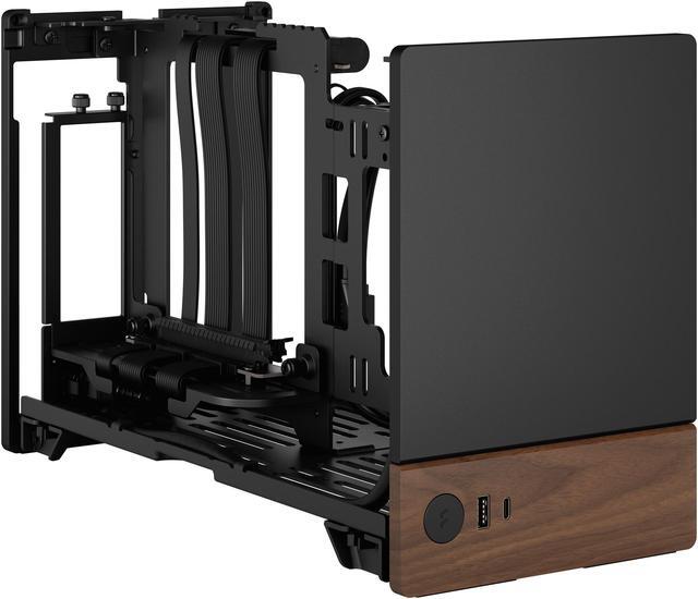 Alt view image 14 of 20 - Fractal Design Terra Graphite Mini-ITX Small Form Factor PC Case with PCIe 4.0 Riser