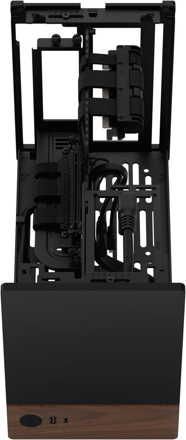 Alt view image 20 of 20 - Fractal Design Terra Graphite Mini-ITX Small Form Factor PC Case with PCIe 4.0 Riser