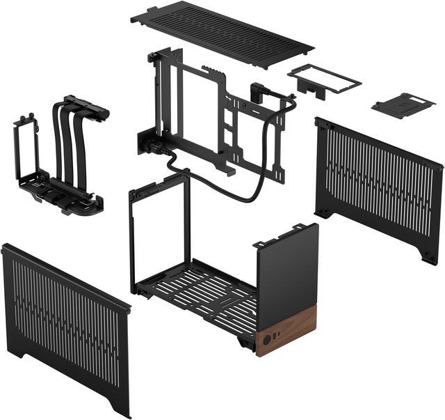 Alt view image 21 of 20 - Fractal Design Terra Graphite Mini-ITX Small Form Factor PC Case with PCIe 4.0 Riser