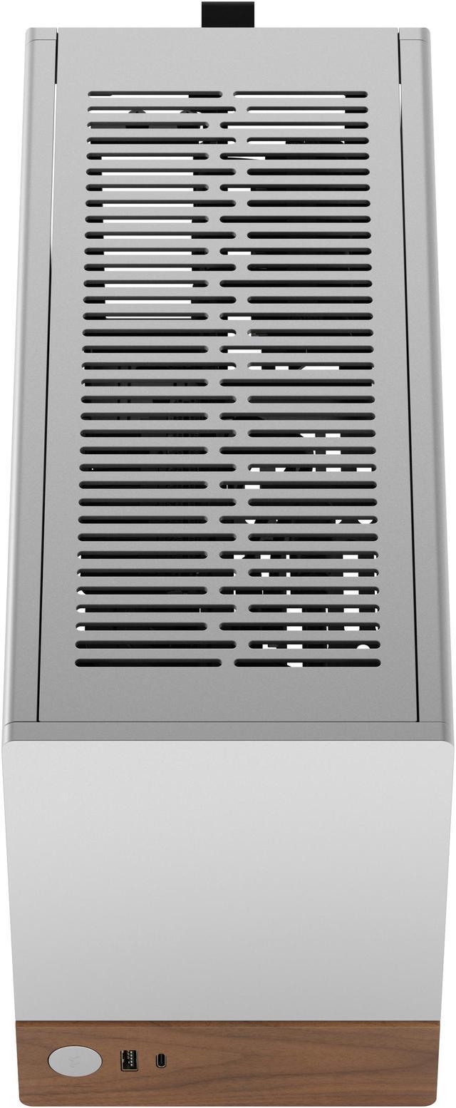 Alt view image 7 of 20 - Fractal Design Terra Silver Mini-ITX Small Form Factor PC Case with PCIe 4.0 Riser
