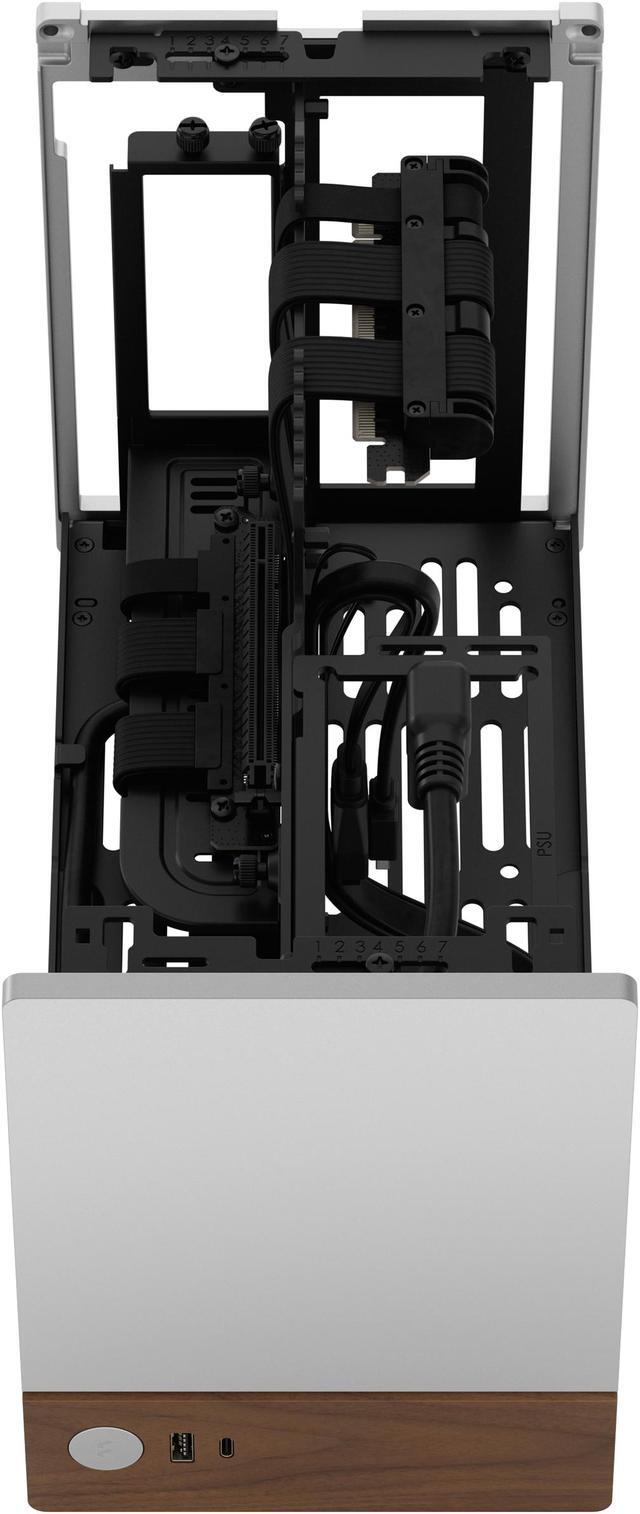 Alt view image 20 of 20 - Fractal Design Terra Silver Mini-ITX Small Form Factor PC Case with PCIe 4.0 Riser